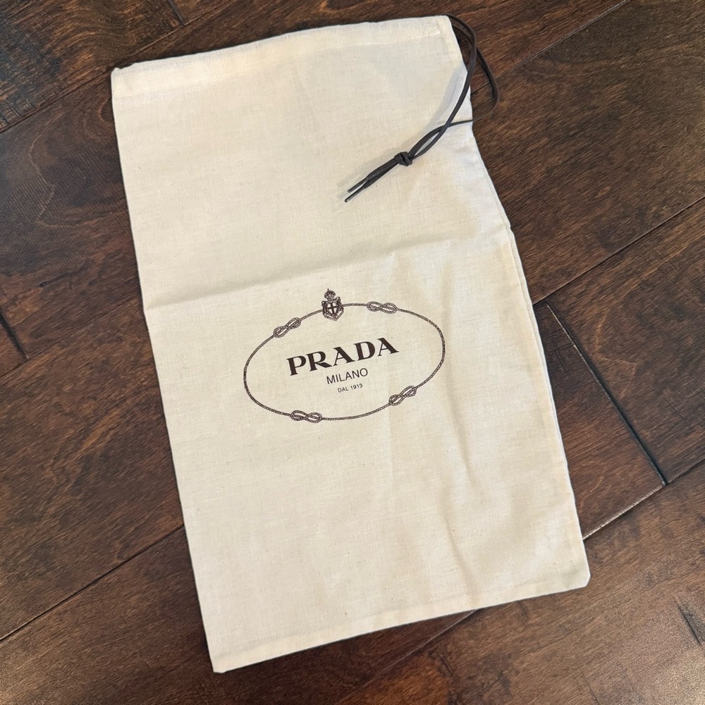 Prada Cream Colored Dust Bag